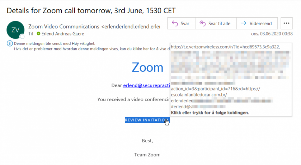 A real example of attackers abusing redirects.