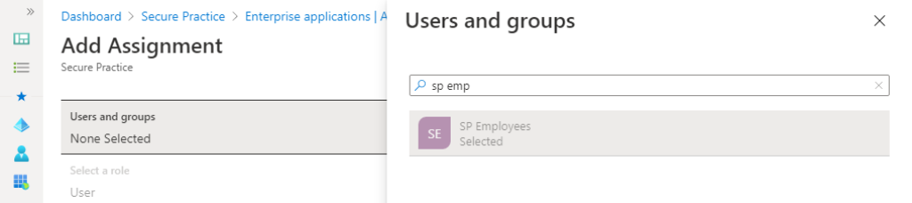 Adding assignments in Azure.