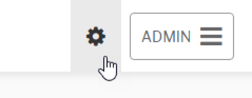Admin settings button.