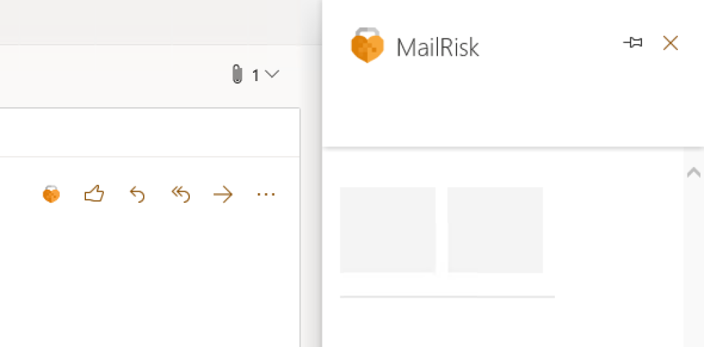 Blank panel in the display.