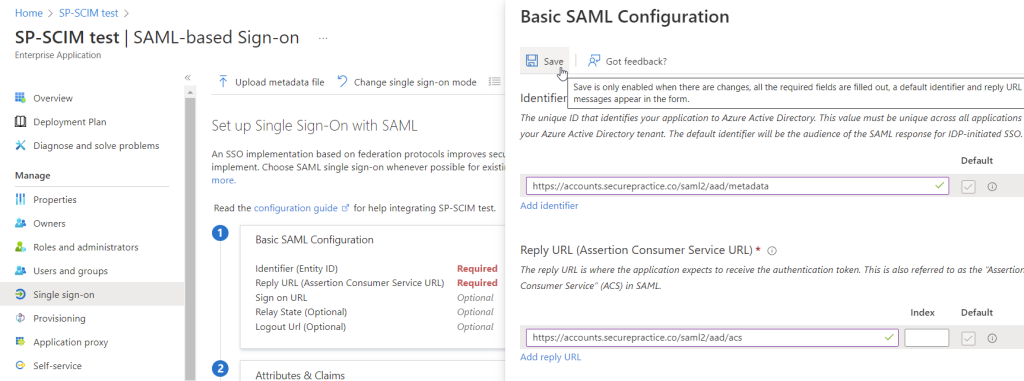 Location of configuration settings.