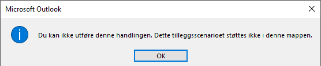 Screenshot of an error message.